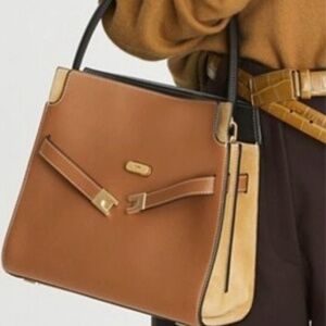 Tory Burch Lee Radziwill pabbled double bag